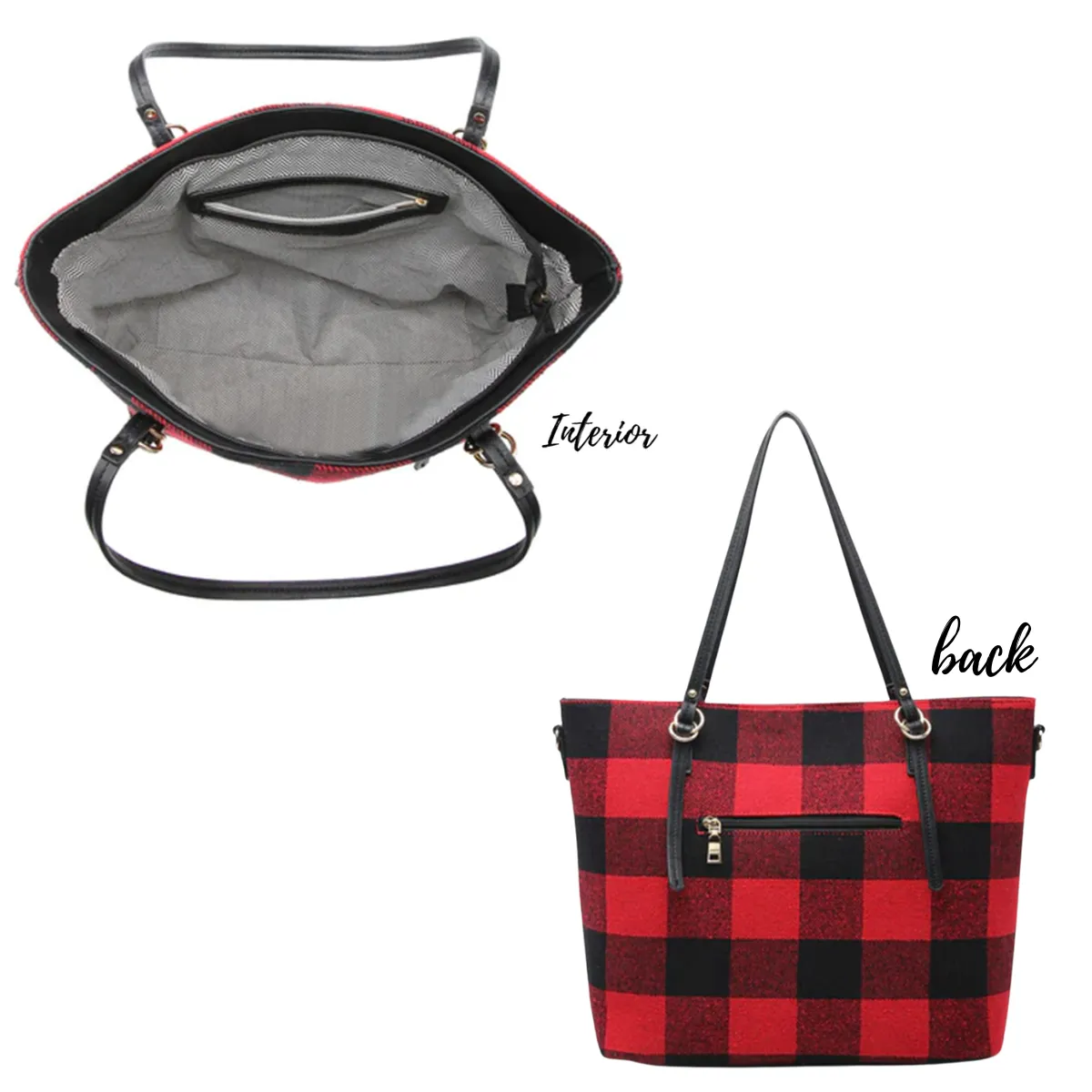 Isabelle Tote - Tweed Crossbody Tote Bag - 9 Colors - Plaid Cow Print Cheetah