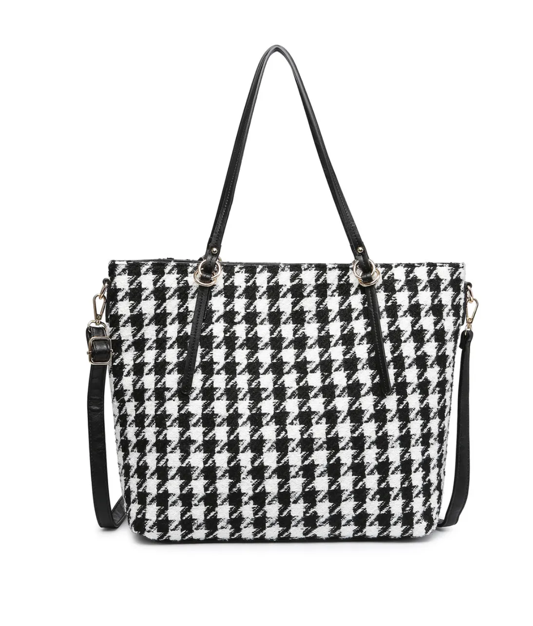 Isabelle Tote - Tweed Crossbody Tote Bag - 9 Colors - Plaid Cow Print Cheetah