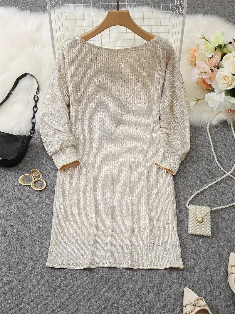 Isla | Stylish Glitter Dress