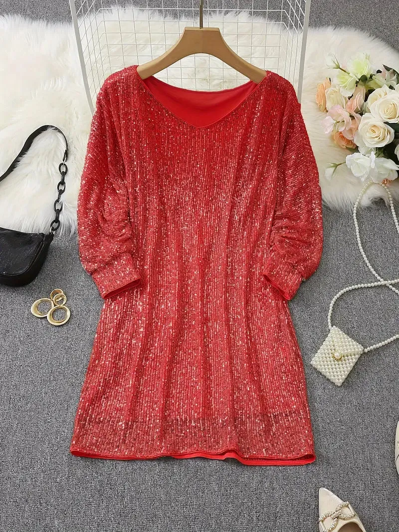 Isla | Stylish Glitter Dress