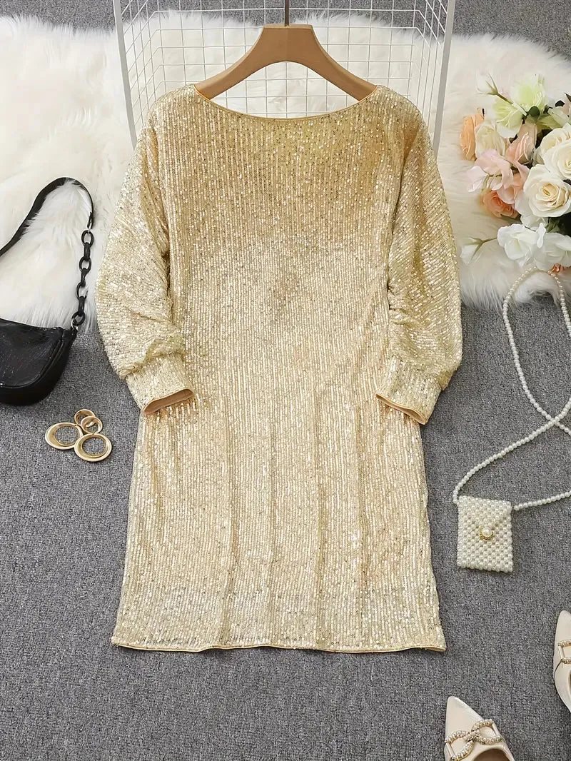 Isla | Stylish Glitter Dress