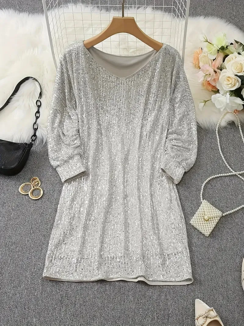 Isla | Stylish Glitter Dress