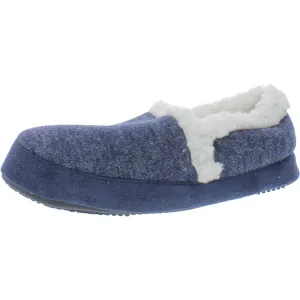 Isotoner Womens BHFO Fur Lined Casual Loafer Slippers