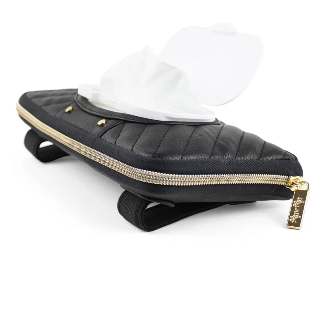 Itzy Ritzy Jetsetter Black Travel Wipes Case