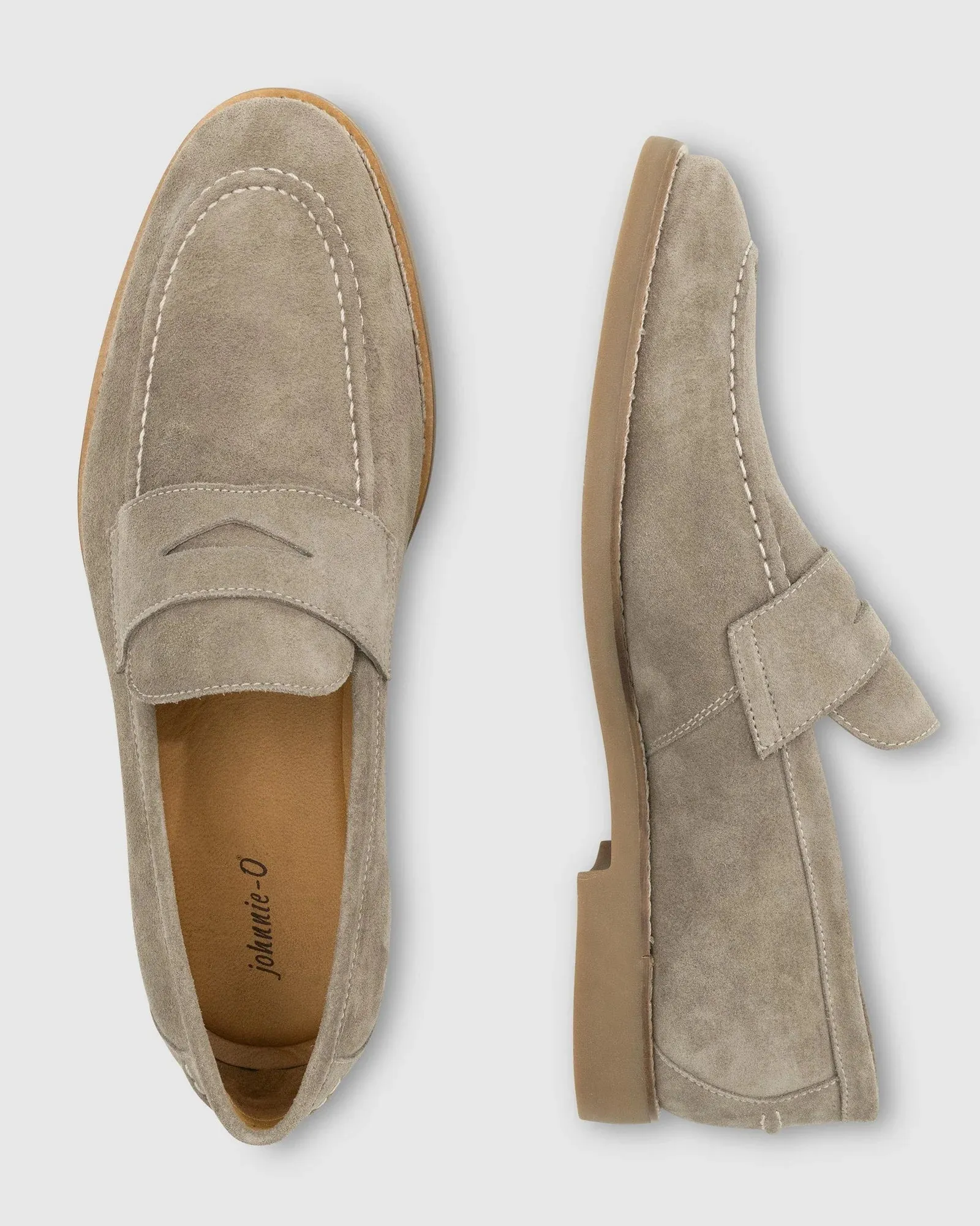 JOHNNIE-O J-Flex Suede Penny Loafer