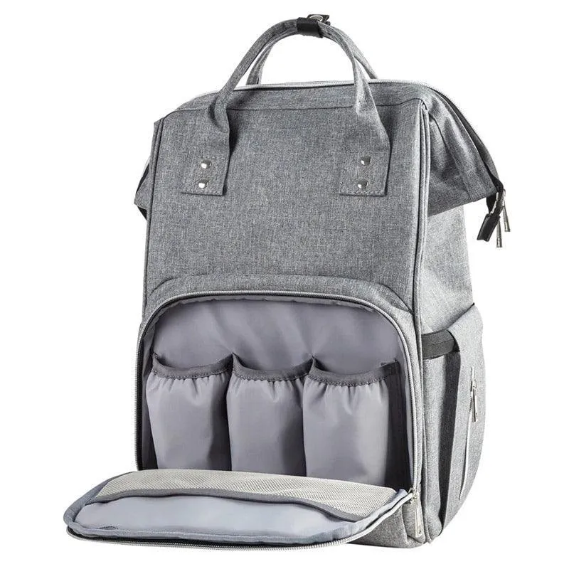 Jolly Jumper Aspen Backpack Diaper Bag - Melange Grey
