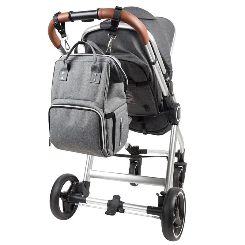 Jolly Jumper Aspen Backpack Diaper Bag - Melange Grey