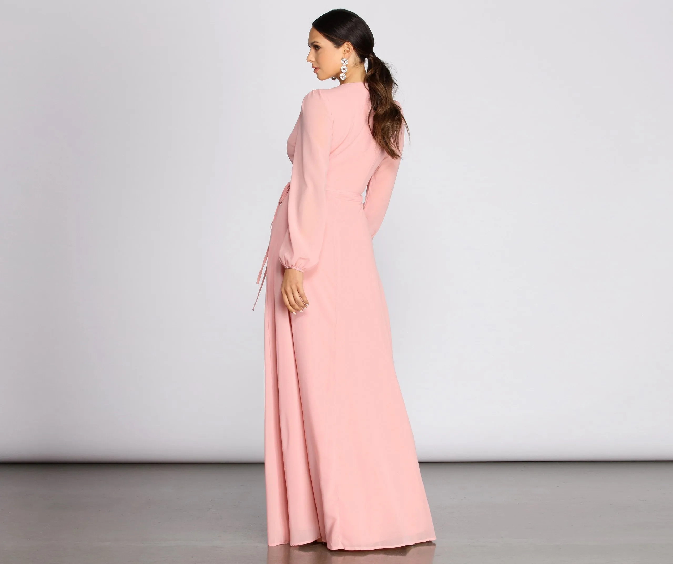 Jordan Chiffon Stylish Wrap Dress