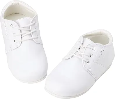 Josmo Baby Boys’ Dress Shoes – Casual Leatherette Derby Walking Shoes (Infant/Toddler)