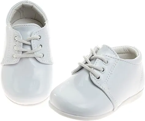 Josmo Baby Boys’ Dress Shoes – Casual Leatherette Derby Walking Shoes (Infant/Toddler)