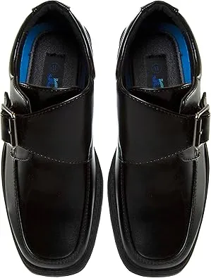 Josmo Boys Dress Shoes - Classic Laceup Oxford Casual Dress Formal Shoes - Black (Toddler/Little Kid 7-13/Big Kid 1-6)