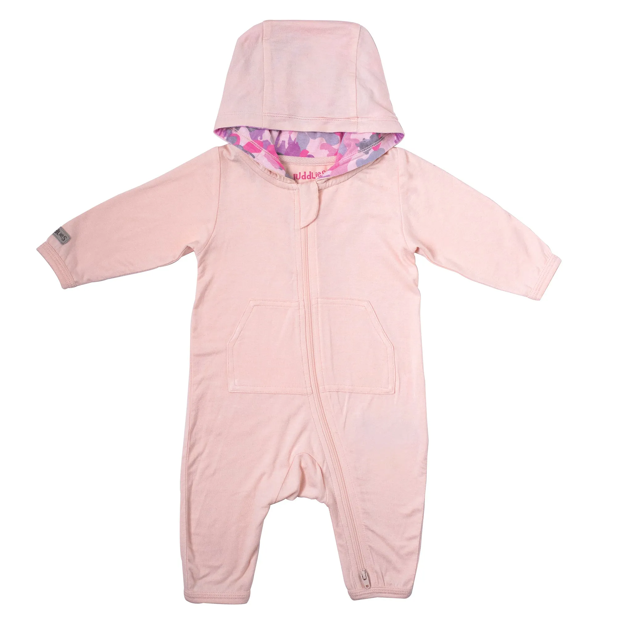 Juddlies Camoose Jumpsuit - Pink - 3-6m