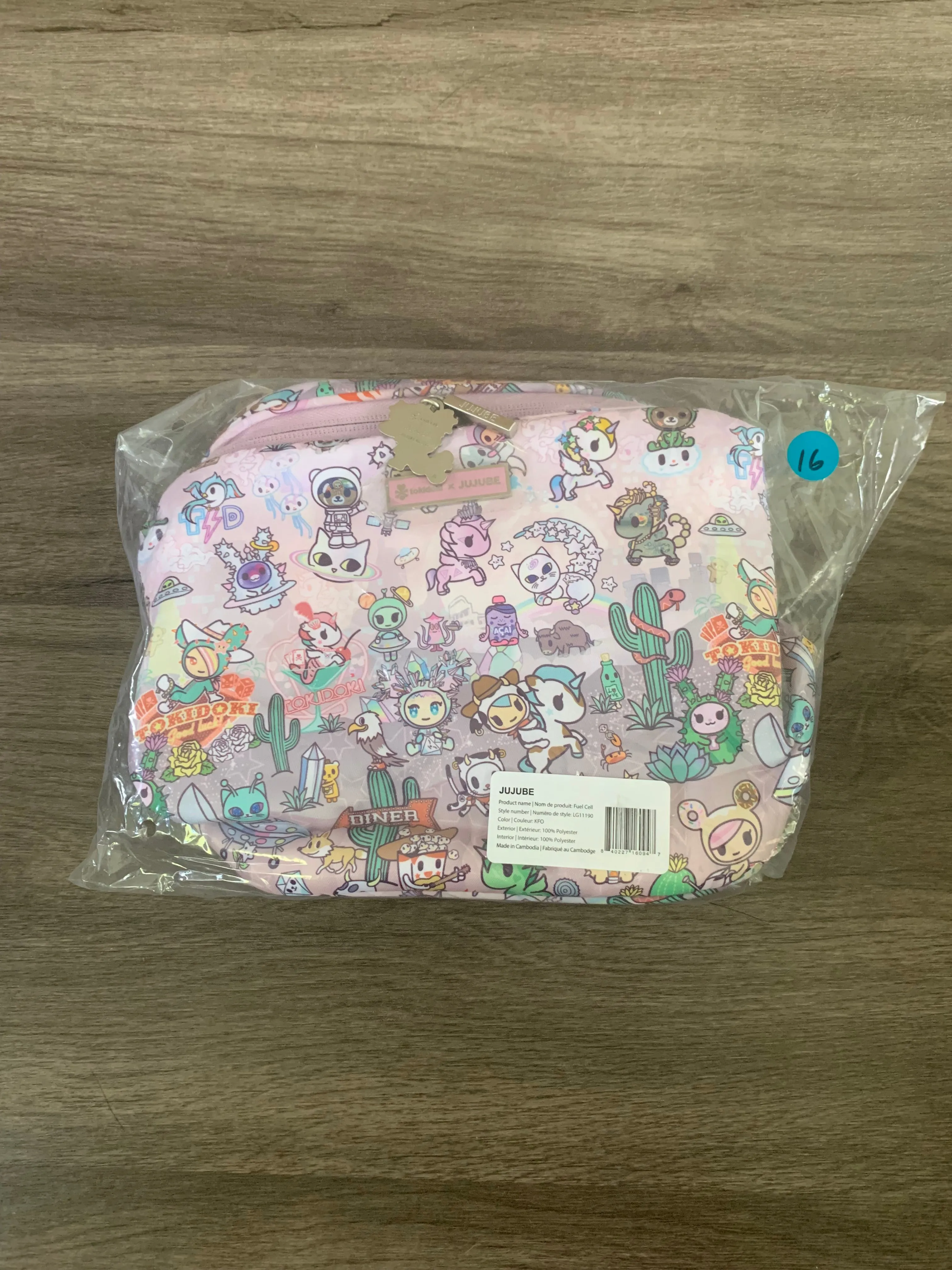 Jujube x Toki Doki  Insulated Lunch Bag Fuel Cell in Cosmic Desert