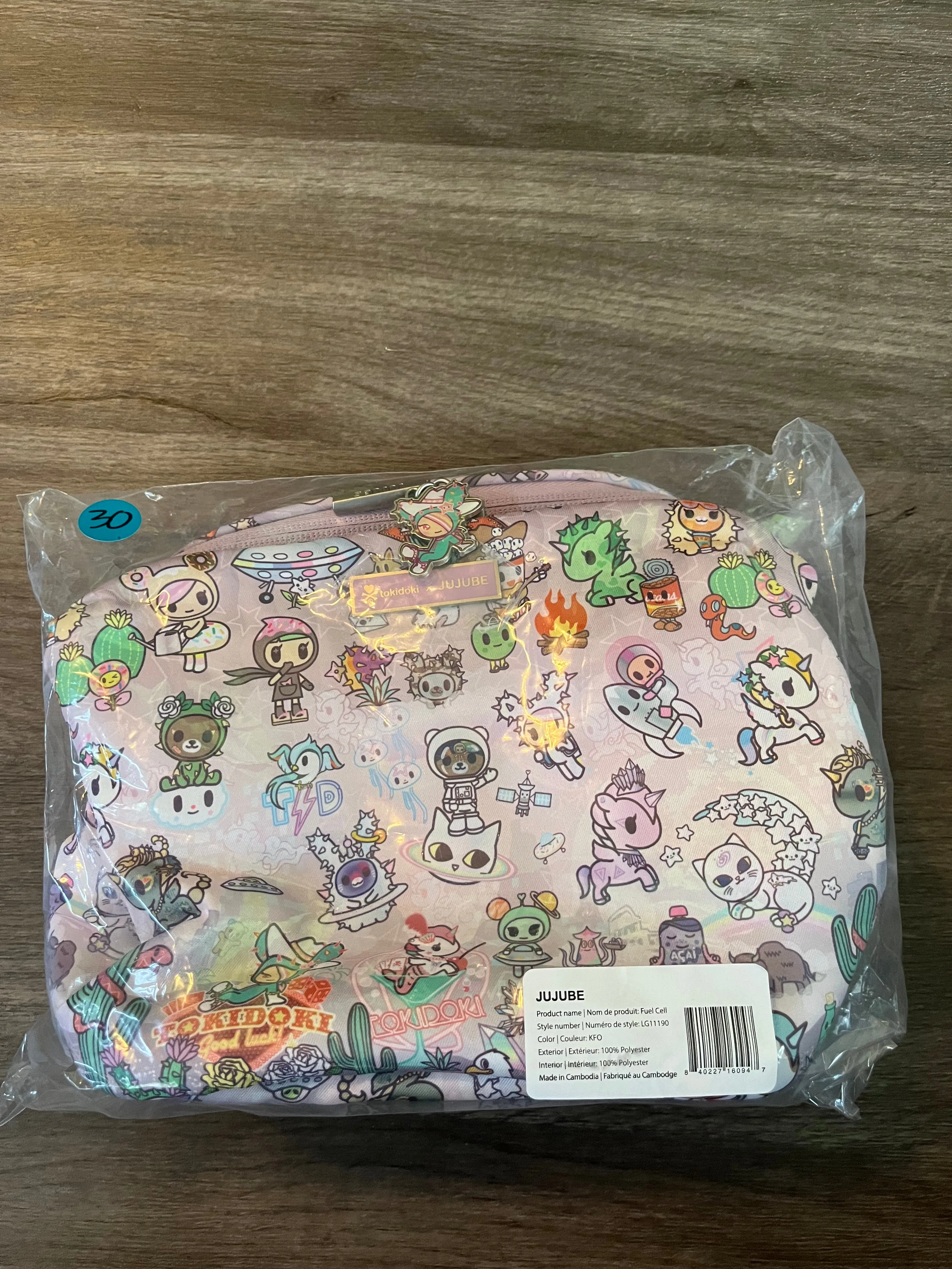 Jujube x Toki Doki  Insulated Lunch Bag Fuel Cell in Cosmic Desert