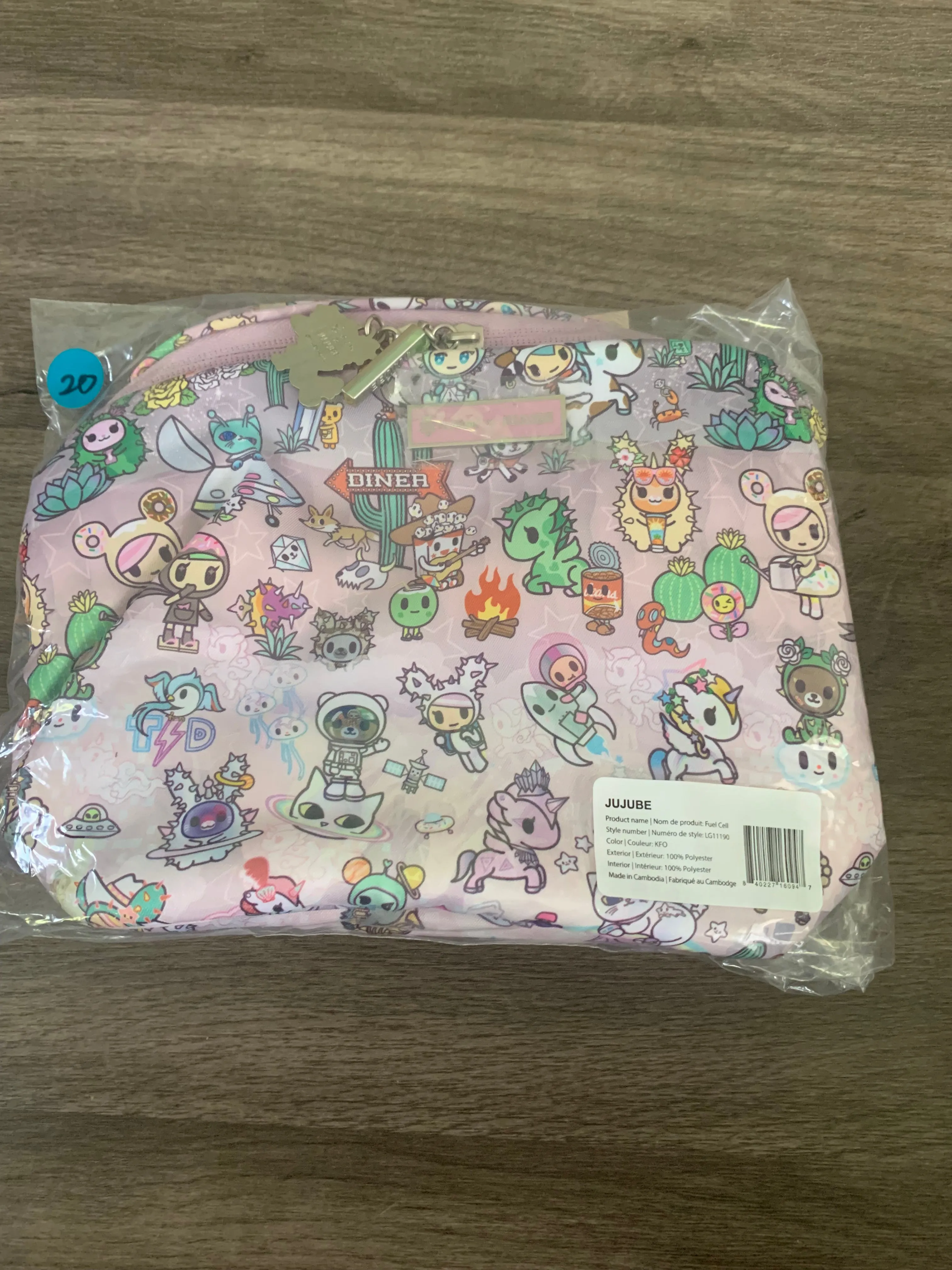 Jujube x Toki Doki  Insulated Lunch Bag Fuel Cell in Cosmic Desert