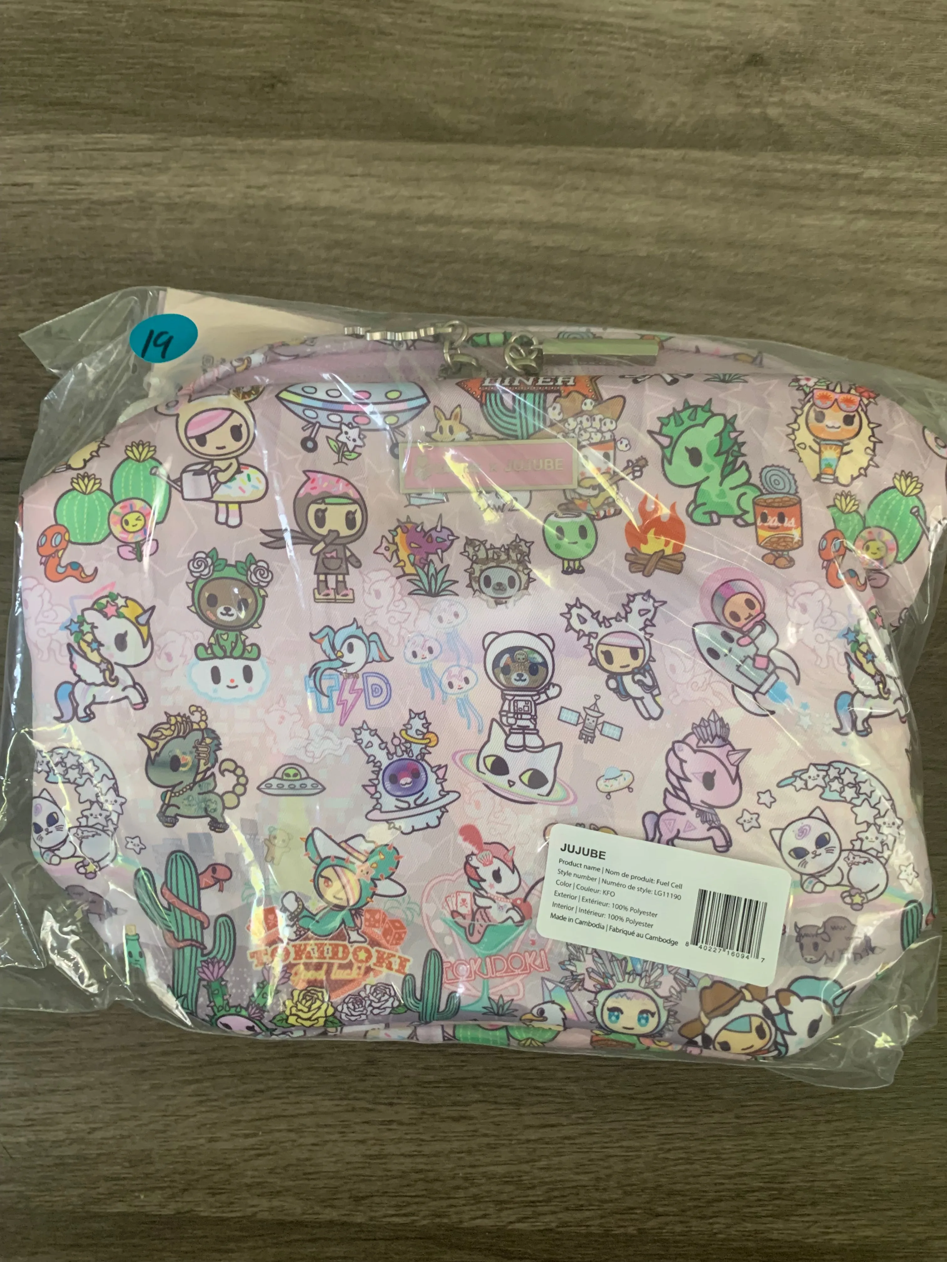 Jujube x Toki Doki  Insulated Lunch Bag Fuel Cell in Cosmic Desert