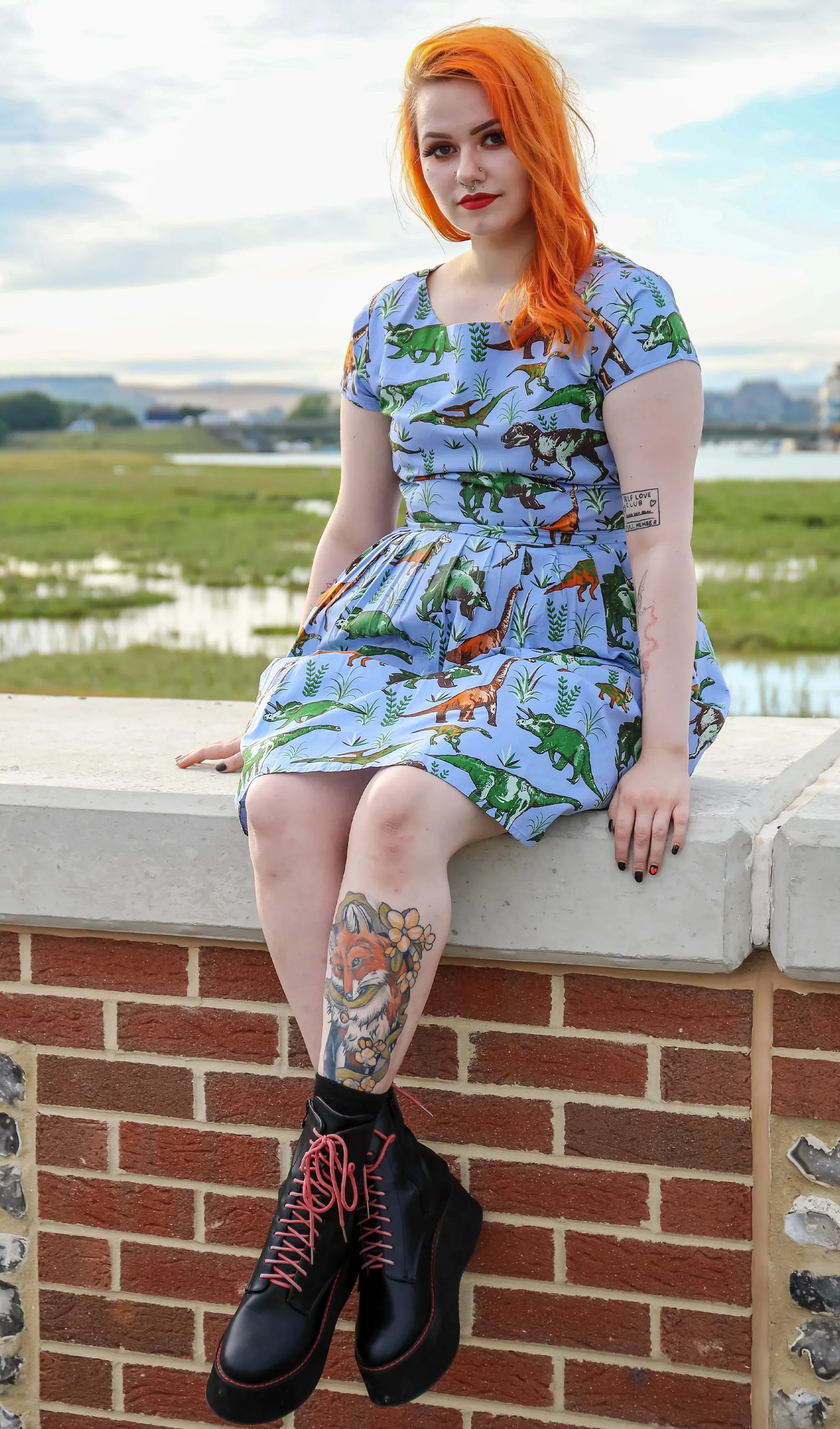 Jurassic Adventure Dinosaur Tea Party Dress