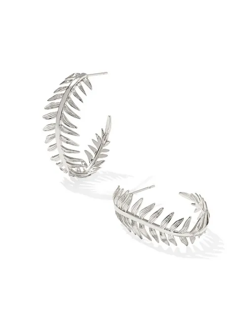 Kendra Scott Kayla Hoop Silver Earrings