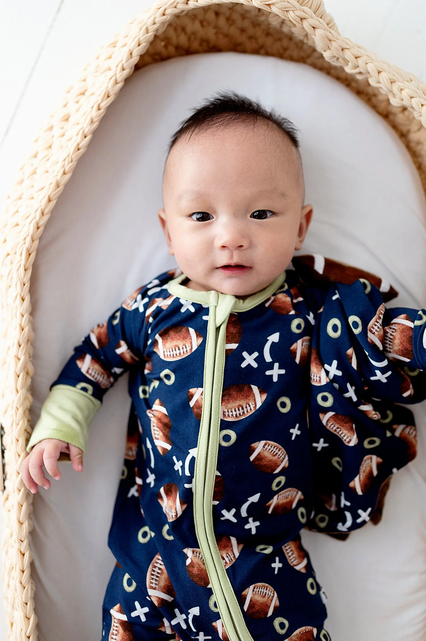 Kiki   Lulu Fall Football Convertible Baby Footie