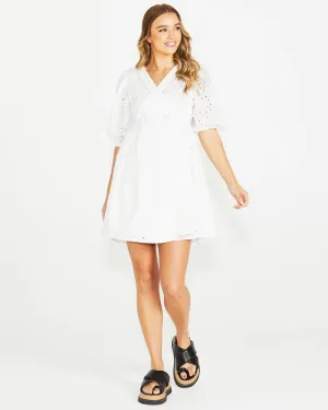 Kirby Ivory Wrap Dress