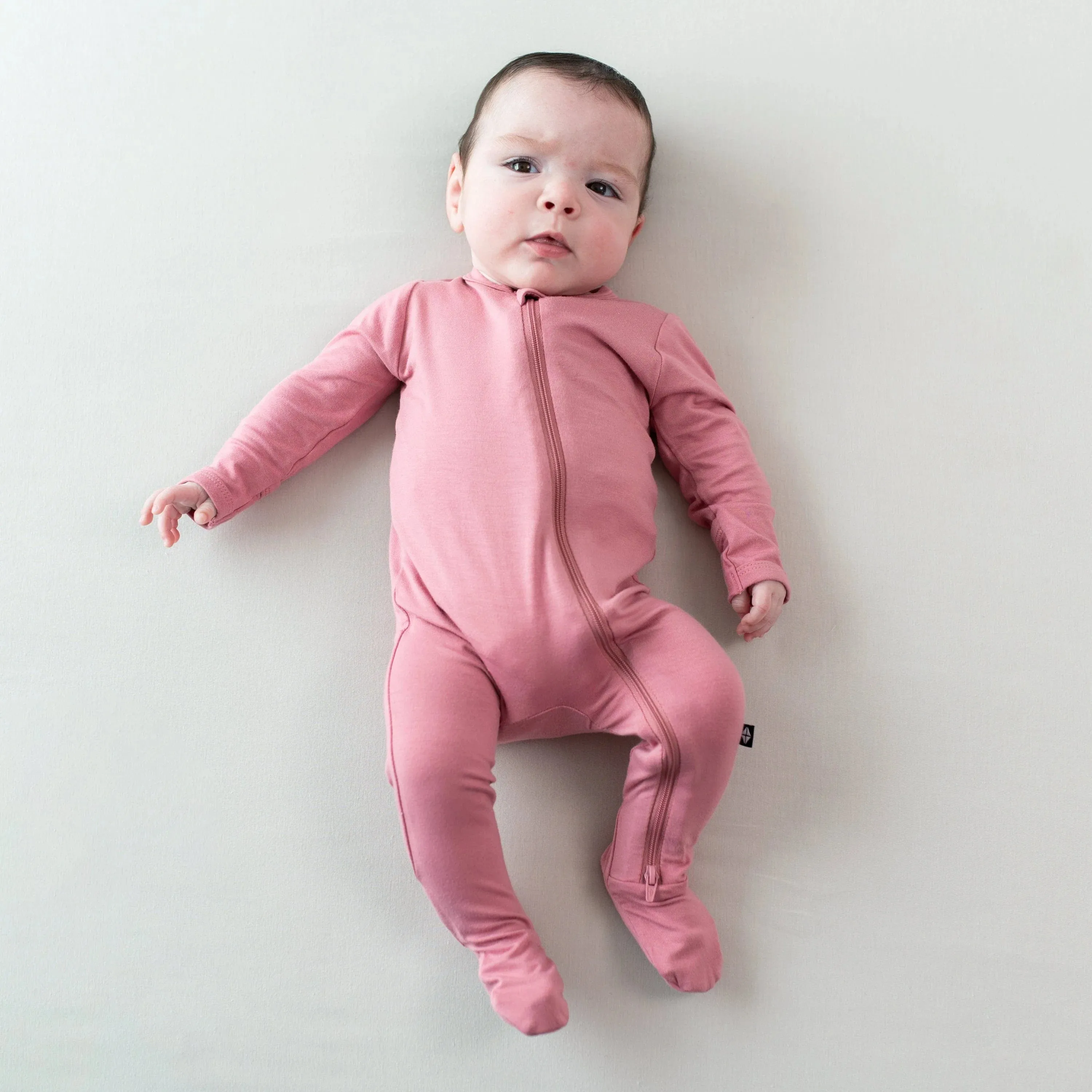 Kyte Baby - Zippered Footie - Apple Blossom