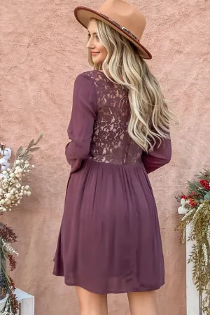 Lace Back Mini