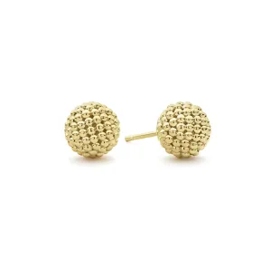 LAGOS Caviar Gold Beaded Stud Earrings