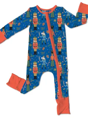 Laree   Co Nutcracker Bamboo Convertible Zipper Footie