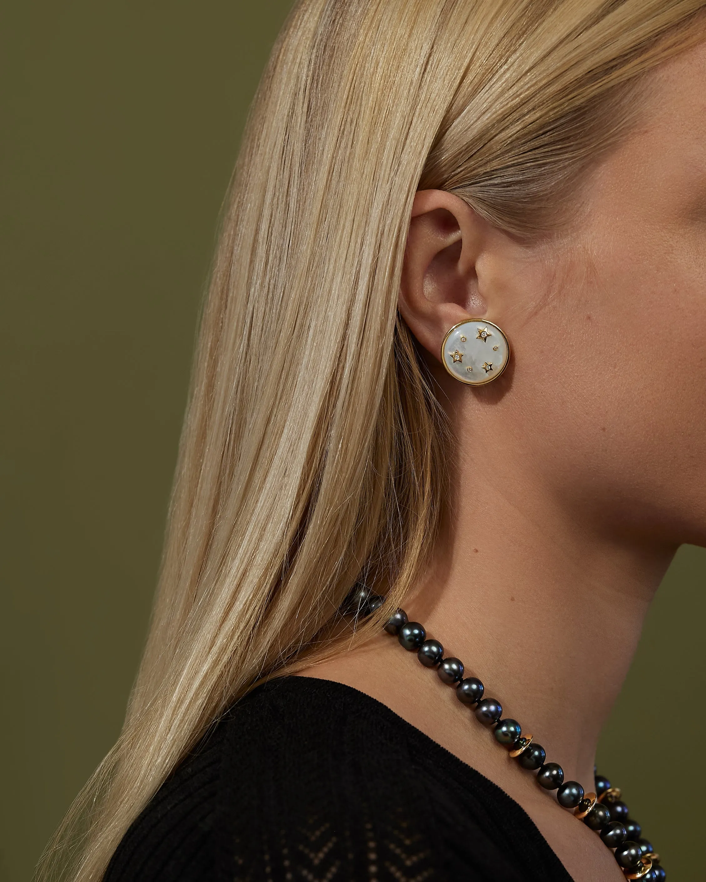 Le Stelle Button Earrings