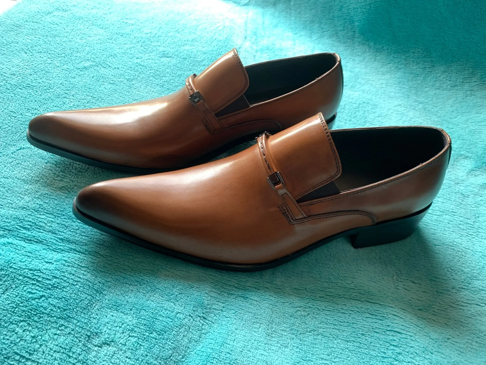 Leather Moccasin Formal Male Pointed Toe Shoes