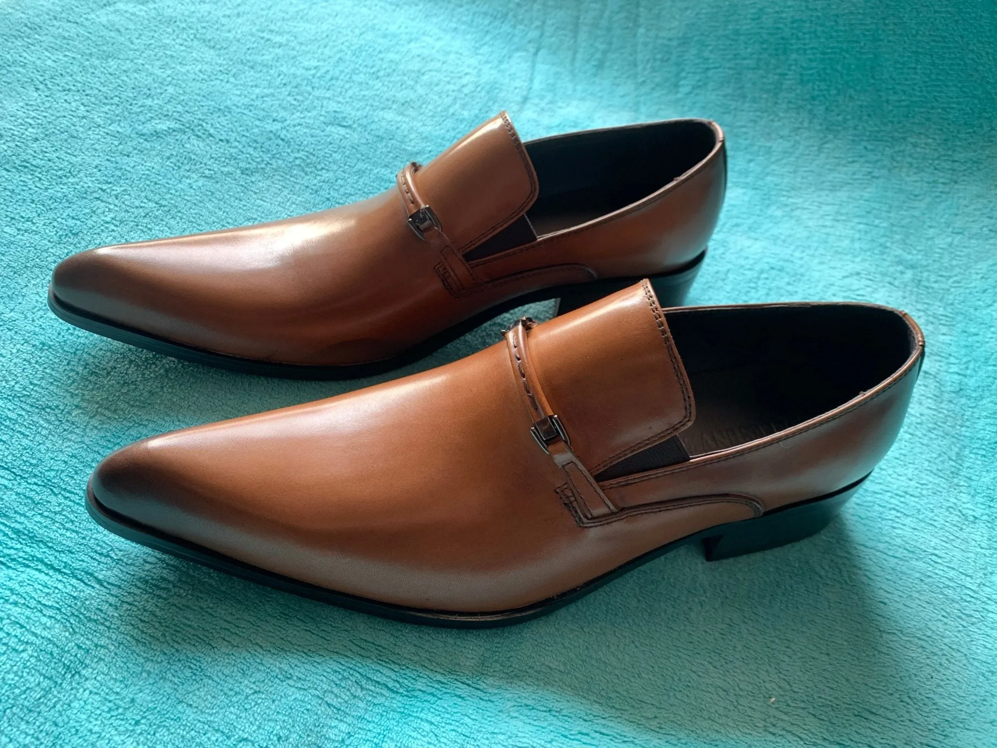 Leather Moccasin Formal Male Pointed Toe Shoes