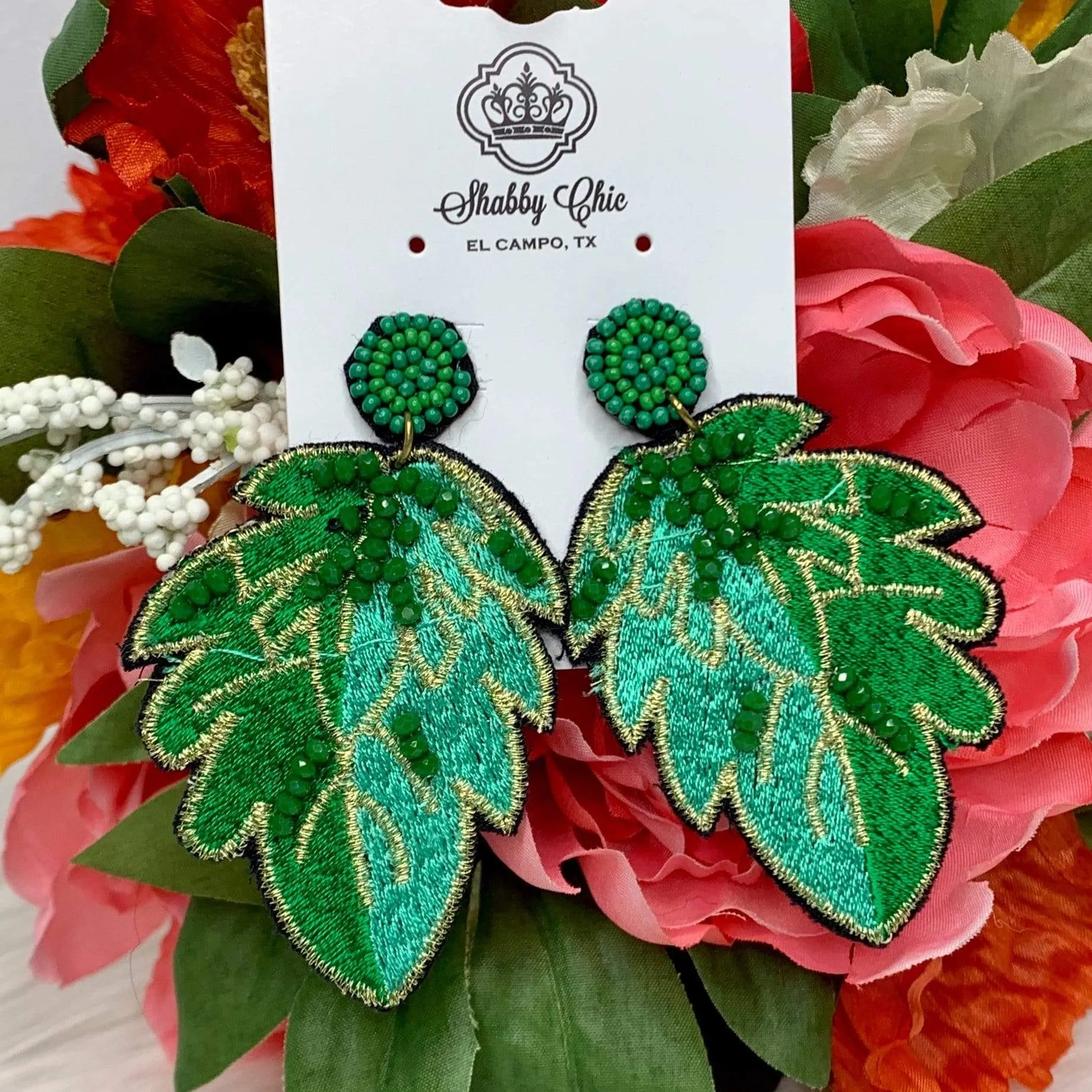 Leaves Statement Earrings