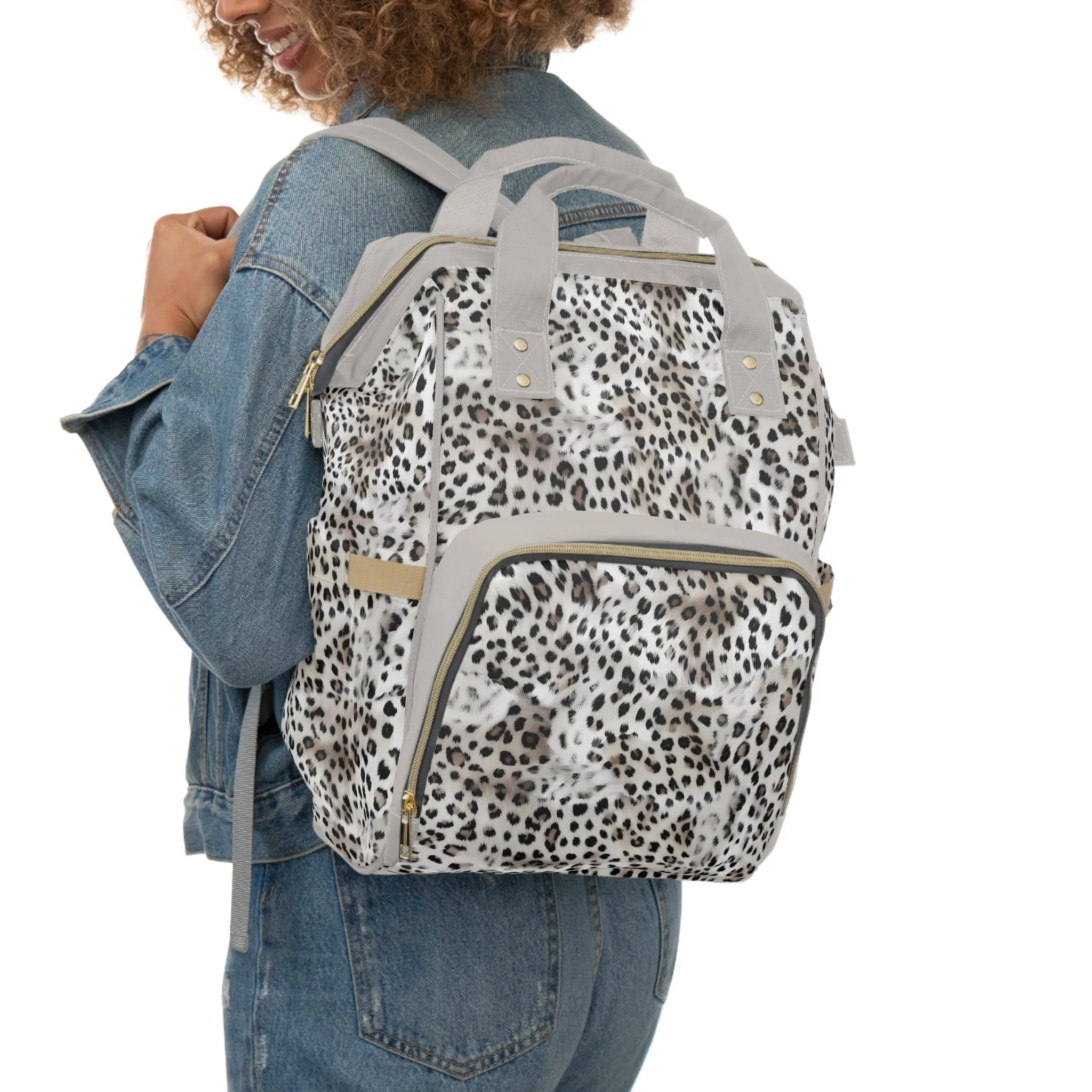 Leopard Print Diaper Backpack - Bold & Stylish Baby Bag with Trendy Leopard Patterns, Perfect for Adventurous Parents