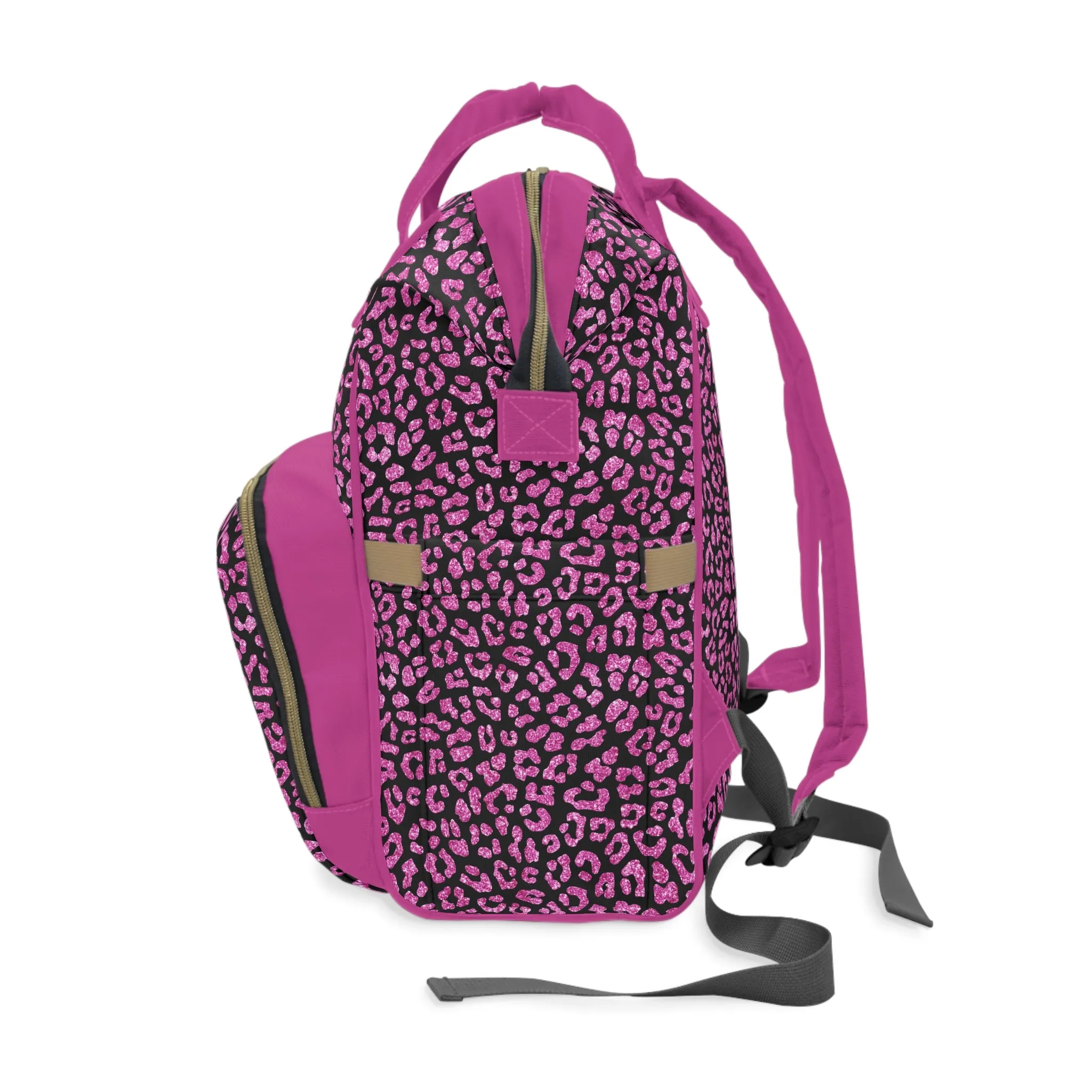 Leopard Print Diaper Backpack - Bold & Stylish Baby Bag with Trendy Leopard Patterns, Perfect for Adventurous Parents