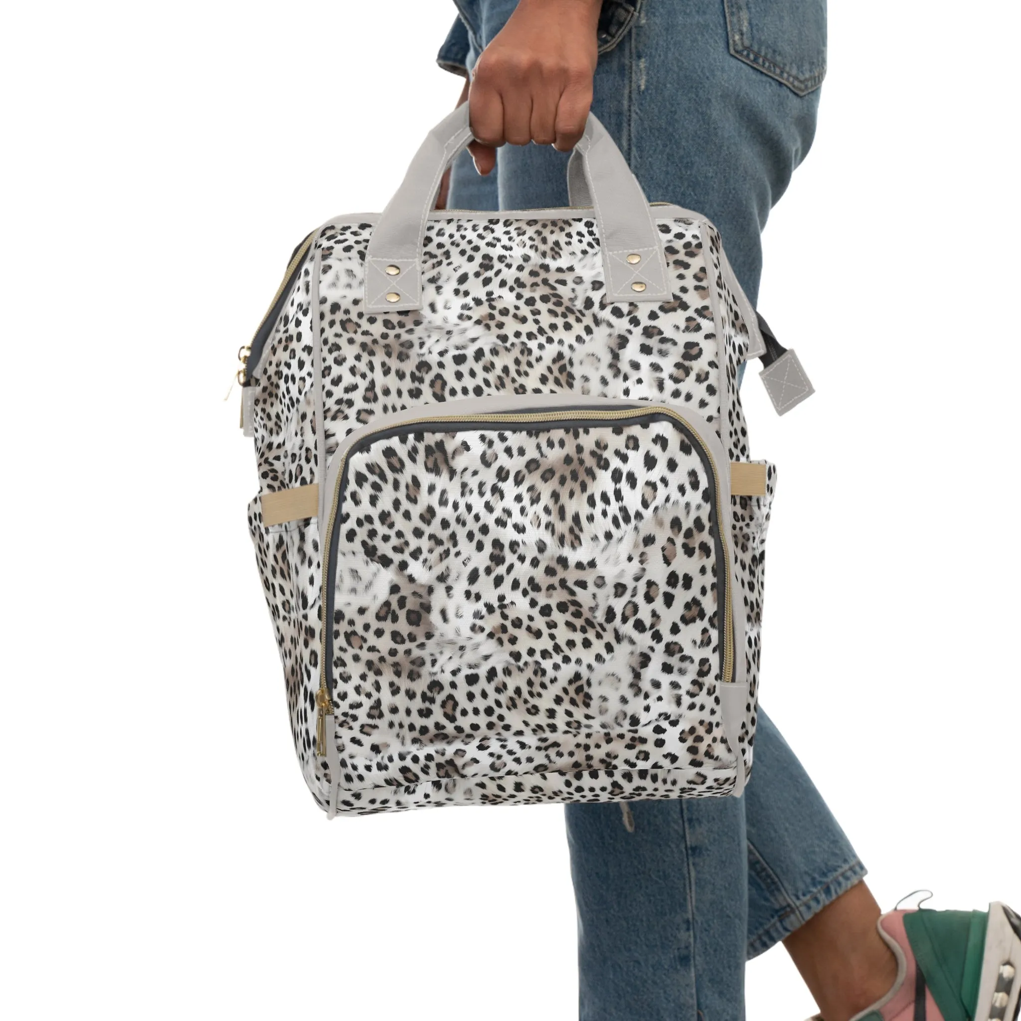 Leopard Print Diaper Backpack - Bold & Stylish Baby Bag with Trendy Leopard Patterns, Perfect for Adventurous Parents