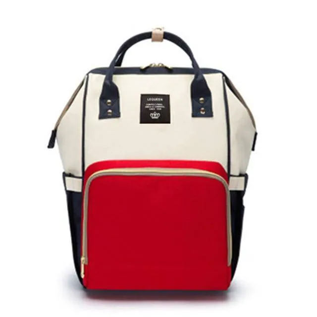 LEQUEEN Diaper Bag Large Capacity Baby Travel Backpack