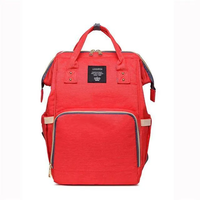 LEQUEEN Diaper Bag Large Capacity Baby Travel Backpack