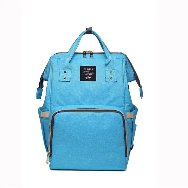 LEQUEEN Diaper Bag Large Capacity Baby Travel Backpack
