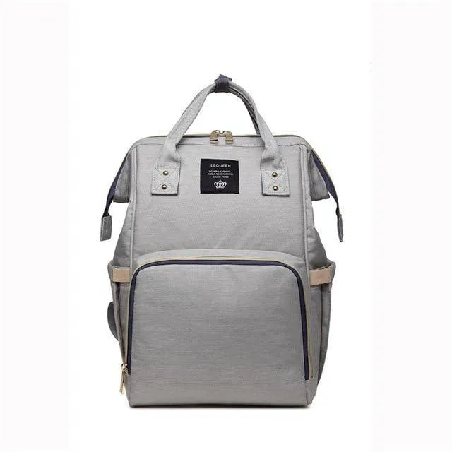 LEQUEEN Diaper Bag Large Capacity Baby Travel Backpack