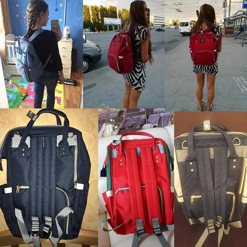 LEQUEEN Diaper Bag Large Capacity Baby Travel Backpack