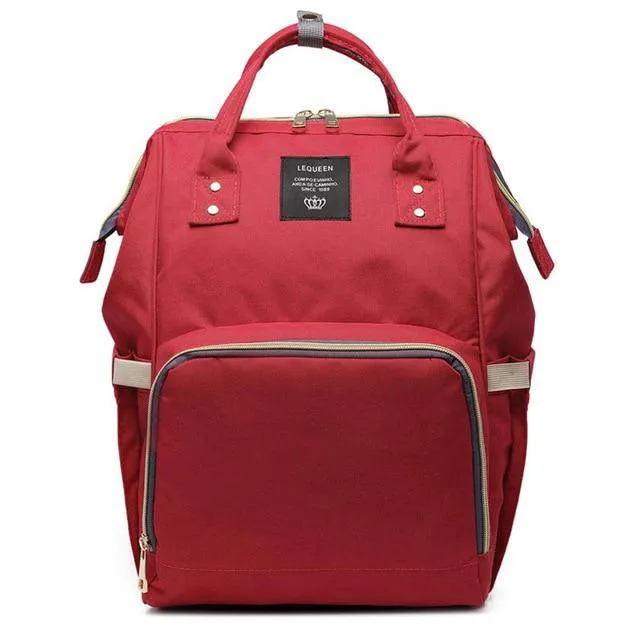 LEQUEEN Diaper Bag Large Capacity Baby Travel Backpack