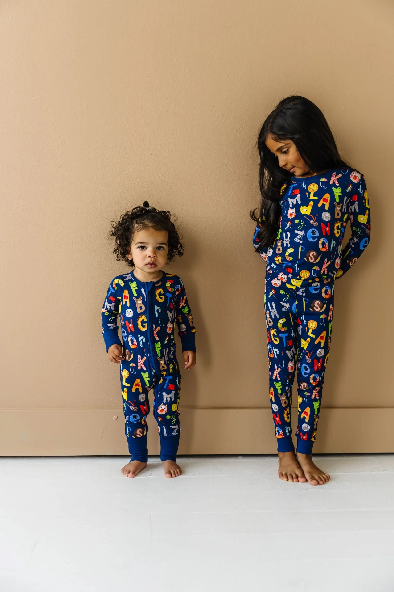 Little Sleepies Alphabet Friends Convertible Romper/Sleeper