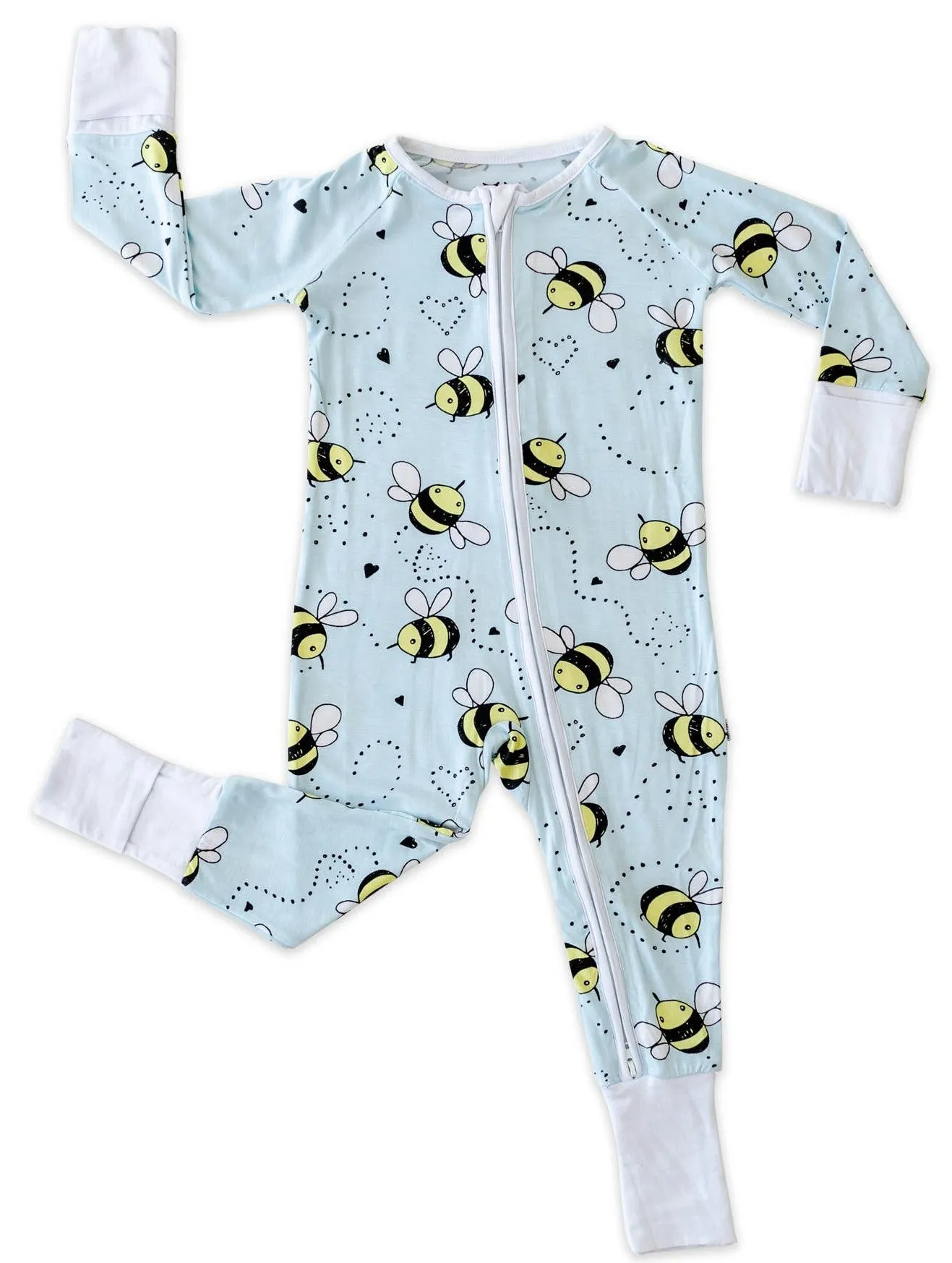 Little Sleepies Bees Convertible Romper/Sleeper