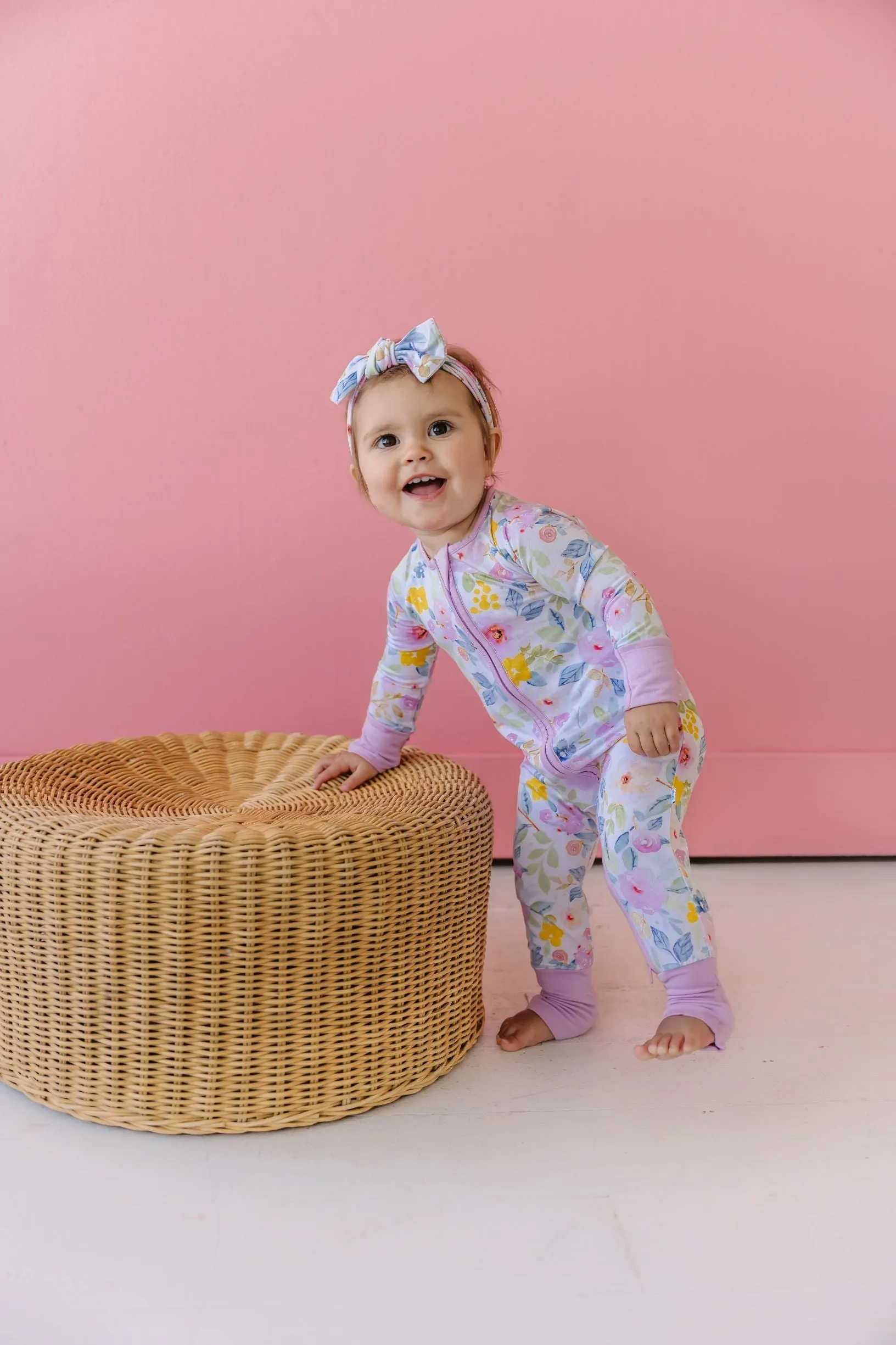 Little Sleepies Bella Blooms Convertible Romper/Sleeper