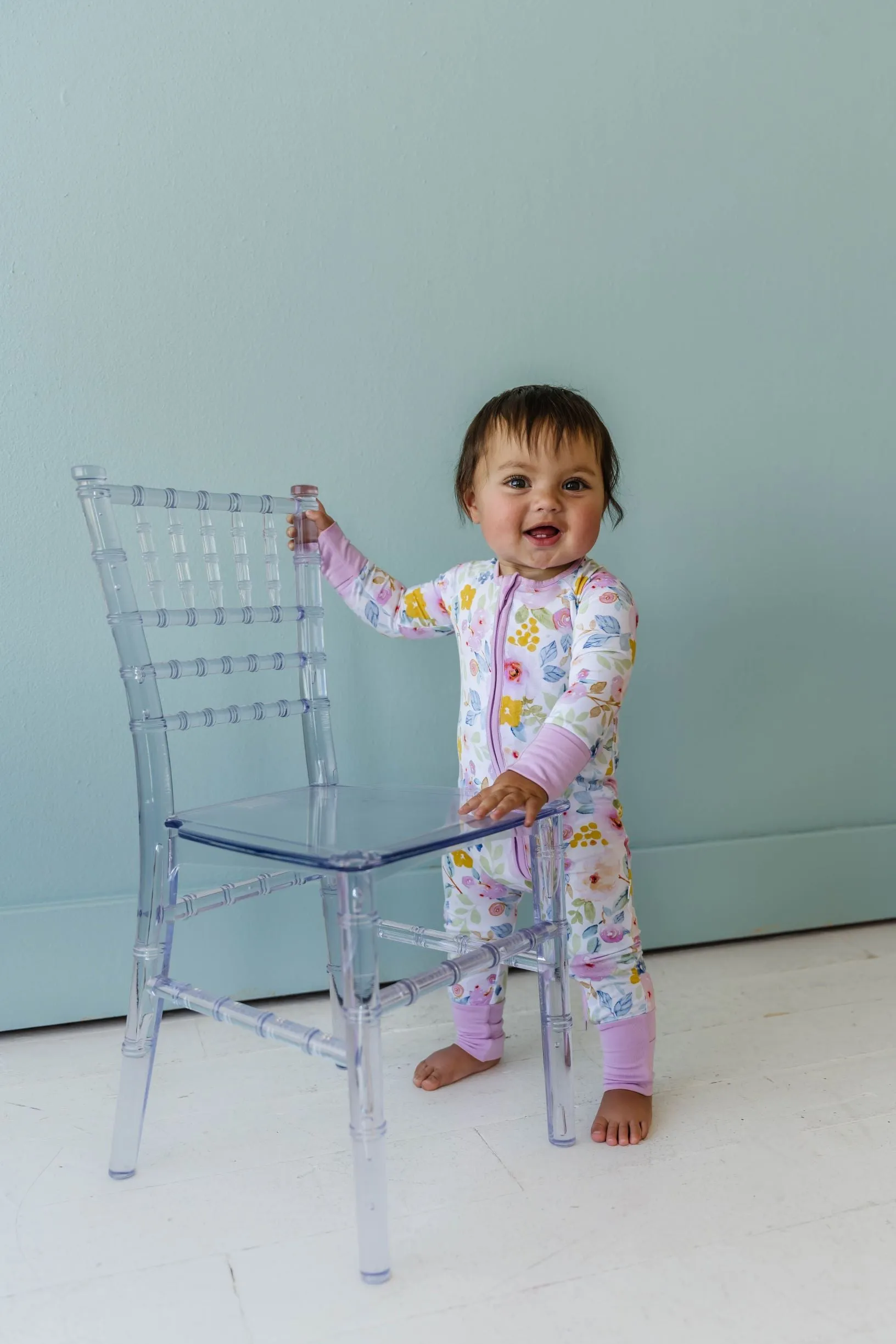 Little Sleepies Bella Blooms Convertible Romper/Sleeper