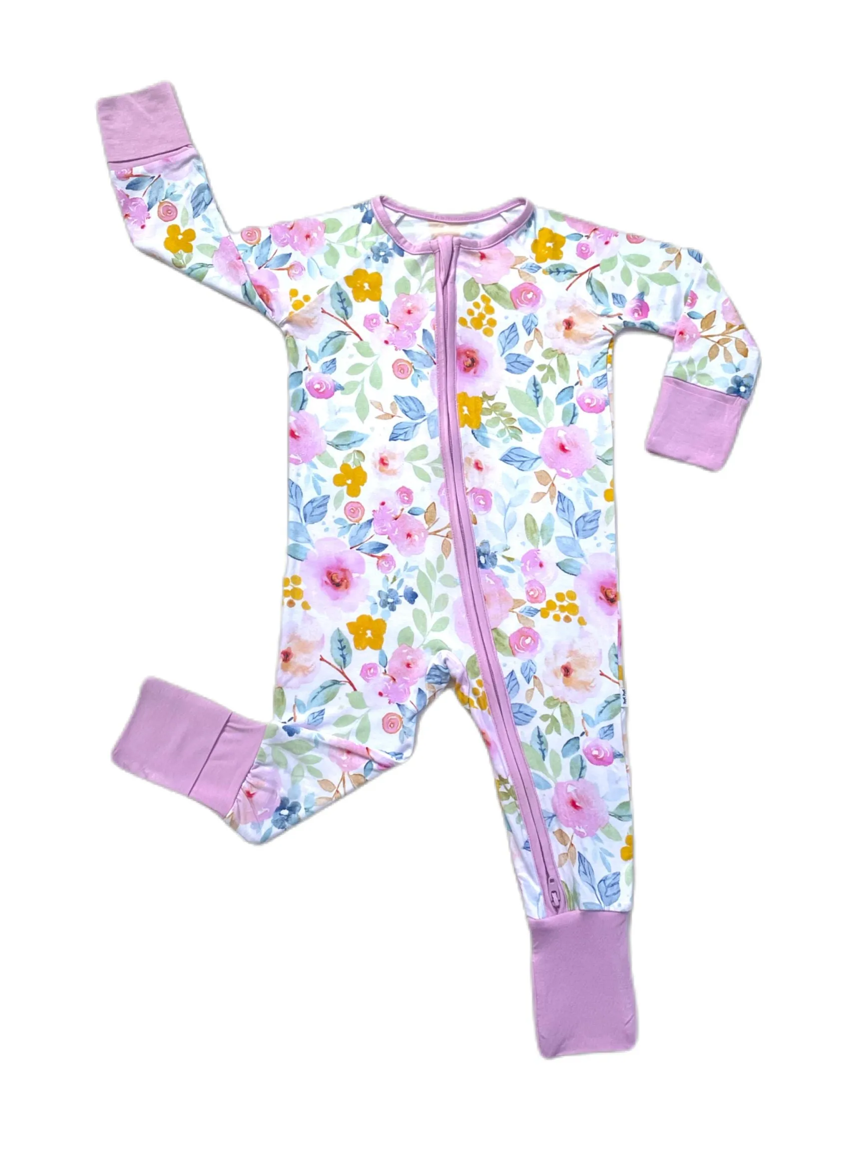 Little Sleepies Bella Blooms Convertible Romper/Sleeper