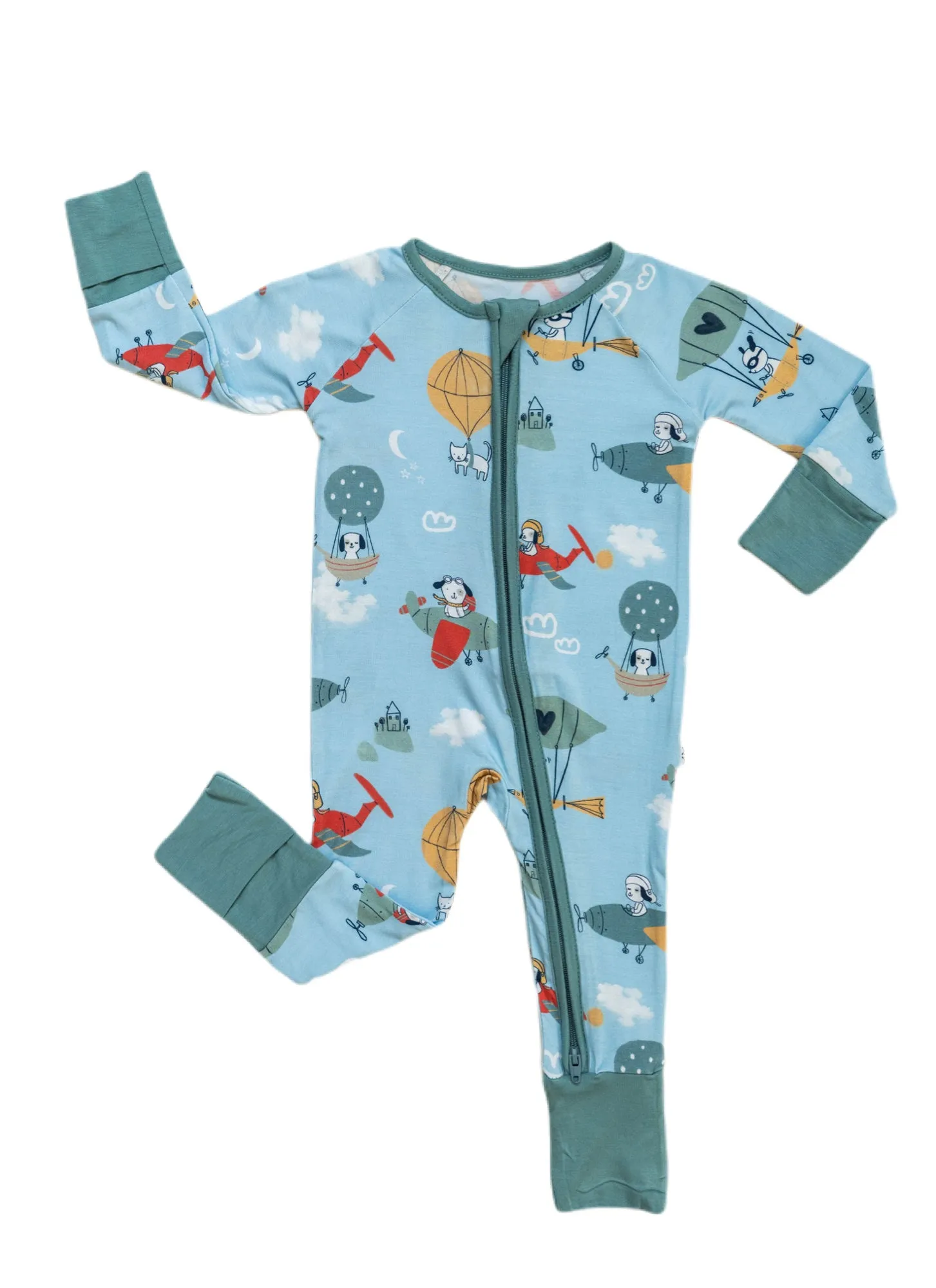Little Sleepies Fly Away With Me Convertible Romper/Sleeper