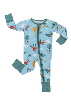 Little Sleepies Fly Away With Me Convertible Romper/Sleeper