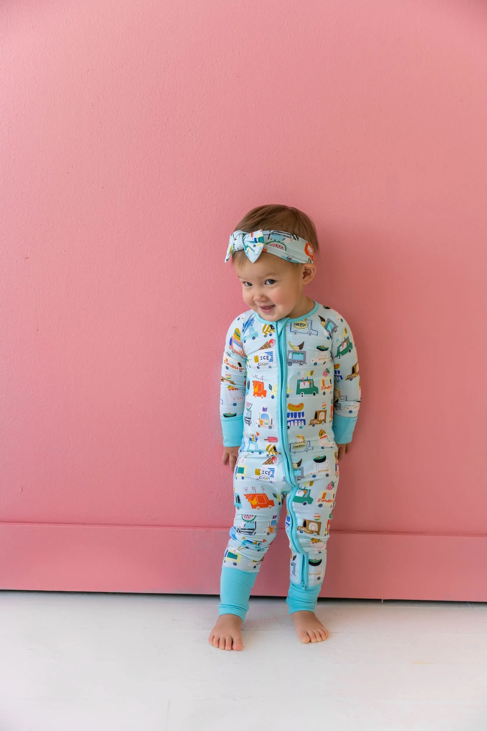Little Sleepies Food Trucks Convertible Romper/Sleeper