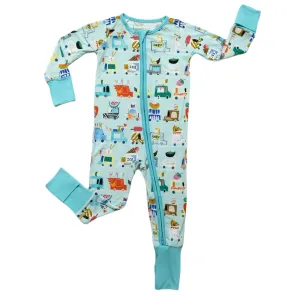 Little Sleepies Food Trucks Convertible Romper/Sleeper